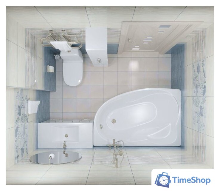 Ванна Triton Николь 160x100L (с каркасом, экраном и сифоном) - Изображение №4 — Интернет-магазин Time-Shop