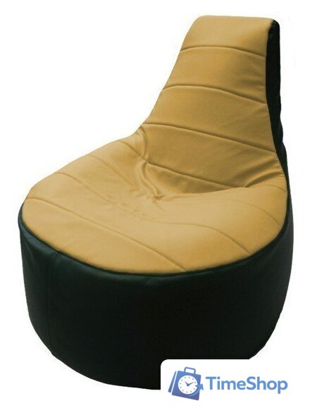 Кресло-мешок Flagman Трон Т1.3-44 (охра/зеленый) - Изображение №1 — Интернет-магазин Time-Shop