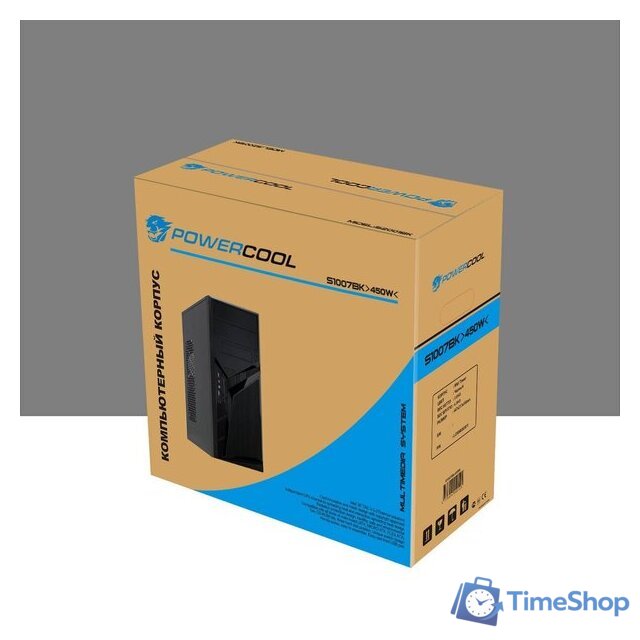 Корпус PowerCool S1007BK - Изображение №6 — Интернет-магазин Time-Shop