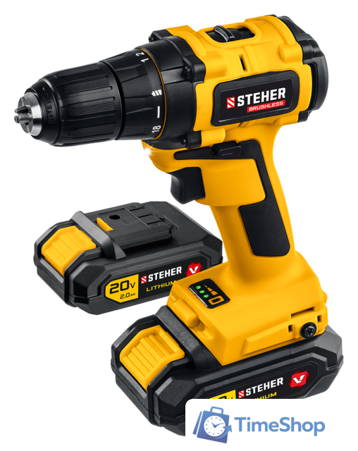 Дрель-шуруповерт Steher CDB-200-2 (с 2-мя АКБ, кейс) - Изображение №1 — Интернет-магазин Time-Shop