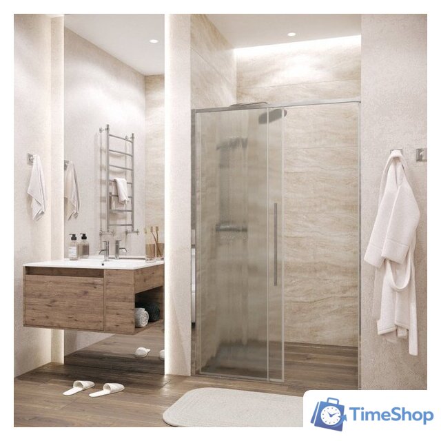 Душевая дверь Grossman Galaxy 110x195 100.K33.01.110.10.02 (хром/стекло шиншилла) - Изображение №7 — Интернет-магазин Time-Shop