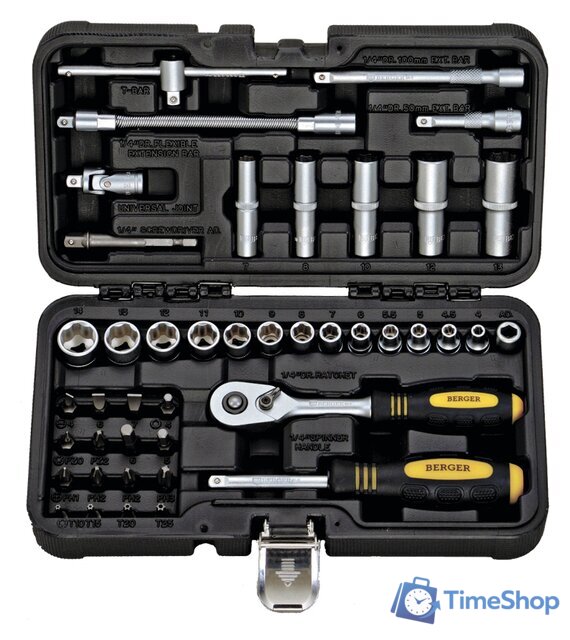 Универсальный набор инструментов Berger BG043-14 (43 предмета) - Изображение №1 — Интернет-магазин Time-Shop