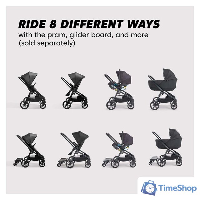 Универсальная коляска Baby Jogger City Sights (deep teal) - Изображение №2 — Интернет-магазин Time-Shop