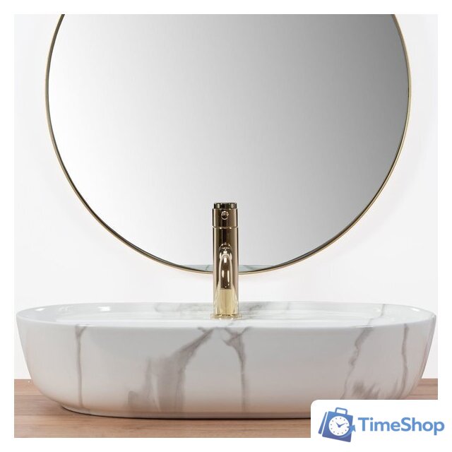 Умывальник Rea Aura 61 Marmo Shiny U8003 - Изображение №5 — Интернет-магазин Time-Shop