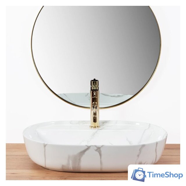 Умывальник Rea Aura 61 Marmo Shiny U8003 - Изображение №2 — Интернет-магазин Time-Shop