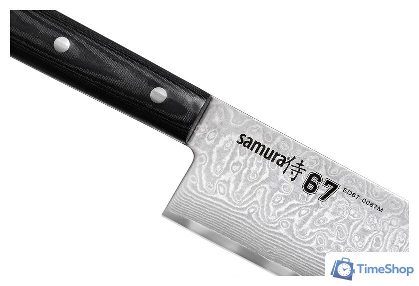 Кухонный нож Samura 67 Damascus SD67-0087M - Изображение №2 — Интернет-магазин Time-Shop