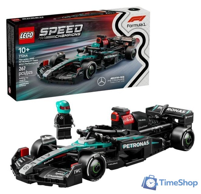 Конструктор LEGO Speed Champions 77244 Гоночный автомобиль Mercedes-AMG F1 W15 - Изображение №1 — Интернет-магазин Time-Shop