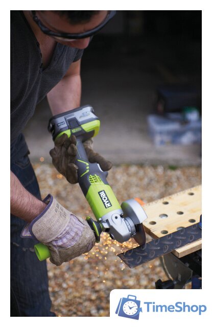 Угловая шлифмашина Ryobi R18AG-0 (без АКБ) - Изображение №18 — Интернет-магазин Time-Shop