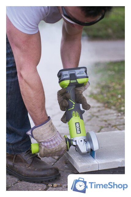 Угловая шлифмашина Ryobi R18AG-0 (без АКБ) - Изображение №9 — Интернет-магазин Time-Shop