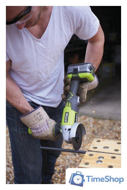 Угловая шлифмашина Ryobi R18AG-0 (без АКБ) - Изображение №11 — Интернет-магазин Time-Shop