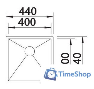 Кухонная мойка Blanco Zerox 400-IF - Изображение №4 — Интернет-магазин Time-Shop