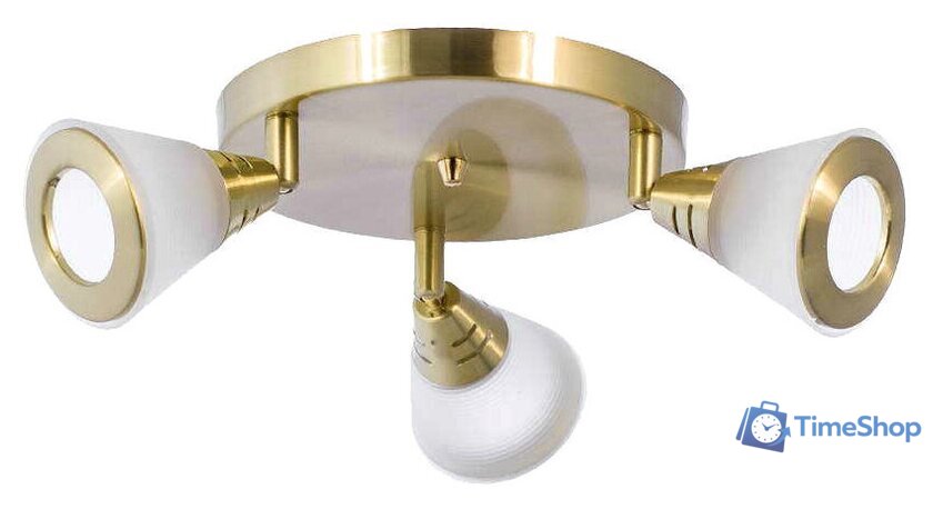 Люстра средней высоты Aitin Pro НПБ 640/3P (латунь/белый) - Изображение №1 — Интернет-магазин Time-Shop