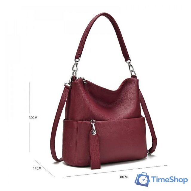 Женская сумка Mironpan 6011 (темно-красный) - Изображение №5 — Интернет-магазин Time-Shop