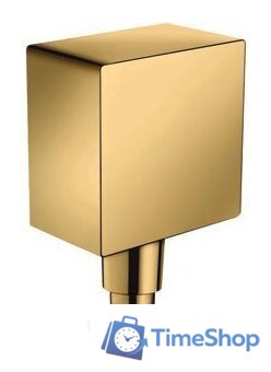 Шланговое подключение Hansgrohe FixFit Square 26455990 (золотистый) - Изображение №1 — Интернет-магазин Time-Shop