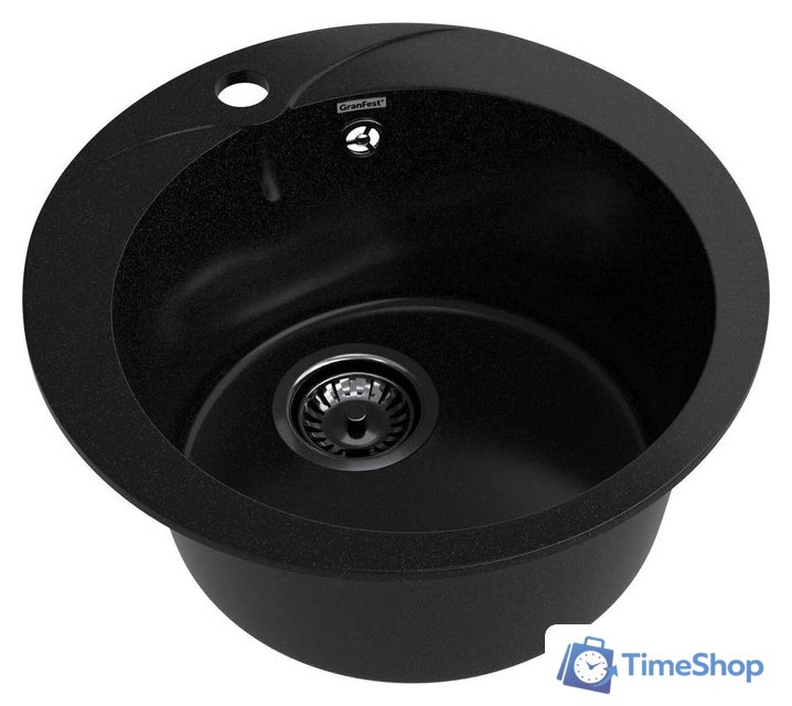 Кухонная мойка GranFest Rondo 480 (черный) - Изображение №4 — Интернет-магазин Time-Shop