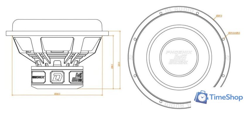 Автомобильная акустика DL Audio Phoenix Bass Machine 15 - Изображение №7 — Интернет-магазин Time-Shop