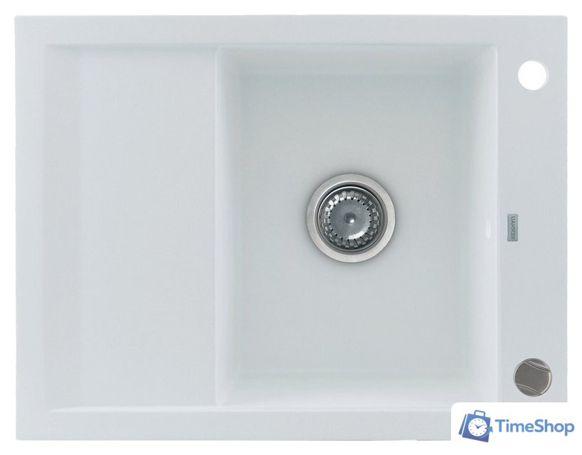 Кухонная мойка Kernau Kgs M 4565 1B1D Pure White - Изображение №1 — Интернет-магазин Time-Shop