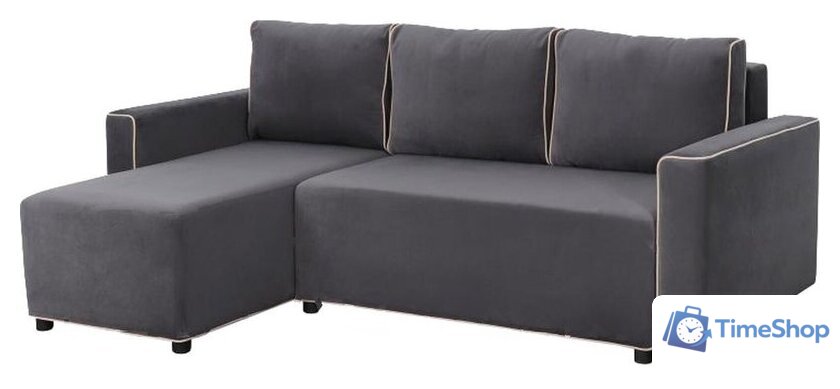 Угловой диван Мебельград Некст Стандарт (альба темно-серый/альба бежевый) - Изображение №1 — Интернет-магазин Time-Shop