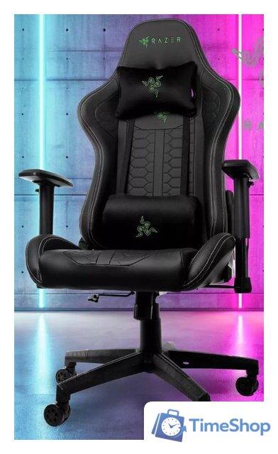 Игровое (геймерское) кресло Jiqiao Razer G3037A-BP (черный) - Изображение №1 — Интернет-магазин Time-Shop