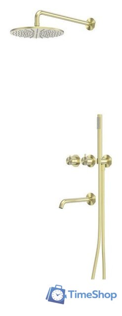 Душевая система  Abber Wasser Kreis 316 AF8150BG (золото брашированное) - Изображение №1 — Интернет-магазин Time-Shop