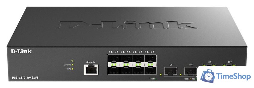 Управляемый коммутатор 2-го уровня D-Link DGS-1210-10XS/ME/C1A - Изображение №2 — Интернет-магазин Time-Shop
