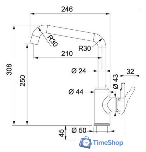 Смеситель Franke Urban 115.0627.524 (черный матовый) - Изображение №2 — Интернет-магазин Time-Shop