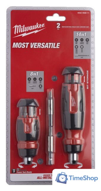 Набор отвертка с битами Milwaukee 4932492811 (22 предмета) - Изображение №1 — Интернет-магазин Time-Shop