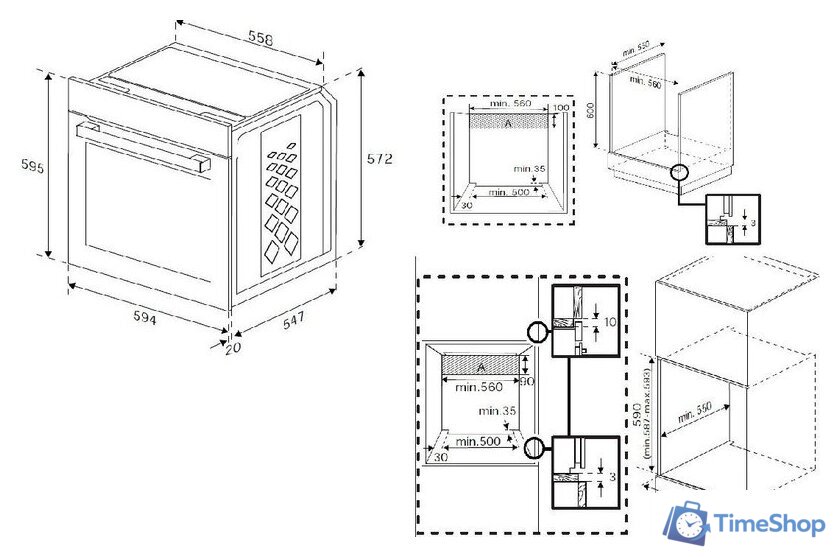Электрический духовой шкаф BEKO BCBIM17300KSBMPB - Изображение №2 — Интернет-магазин Time-Shop