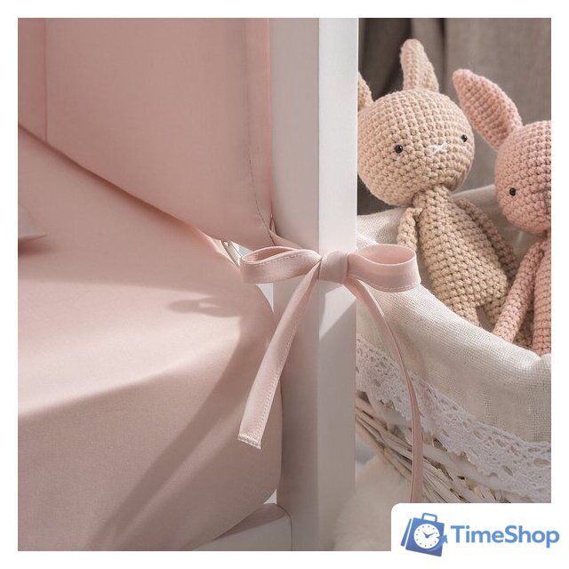 Детский комплект постельного белья Perina Teddy Sateen Collection ТДСК6-01.7 (розовый) - Изображение №4 — Интернет-магазин Time-Shop