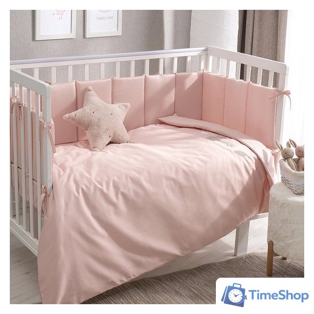 Детский комплект постельного белья Perina Teddy Sateen Collection ТДСК6-01.7 (розовый) - Изображение №1 — Интернет-магазин Time-Shop