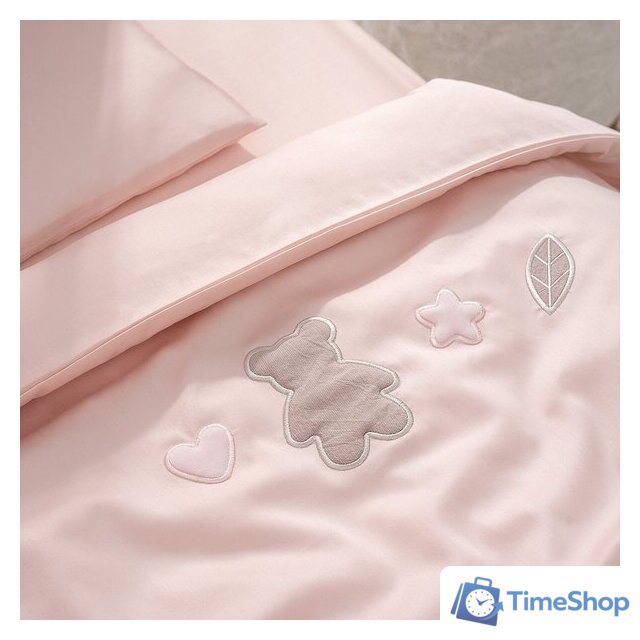 Детский комплект постельного белья Perina Teddy Sateen Collection ТДСК6-01.7 (розовый) - Изображение №7 — Интернет-магазин Time-Shop