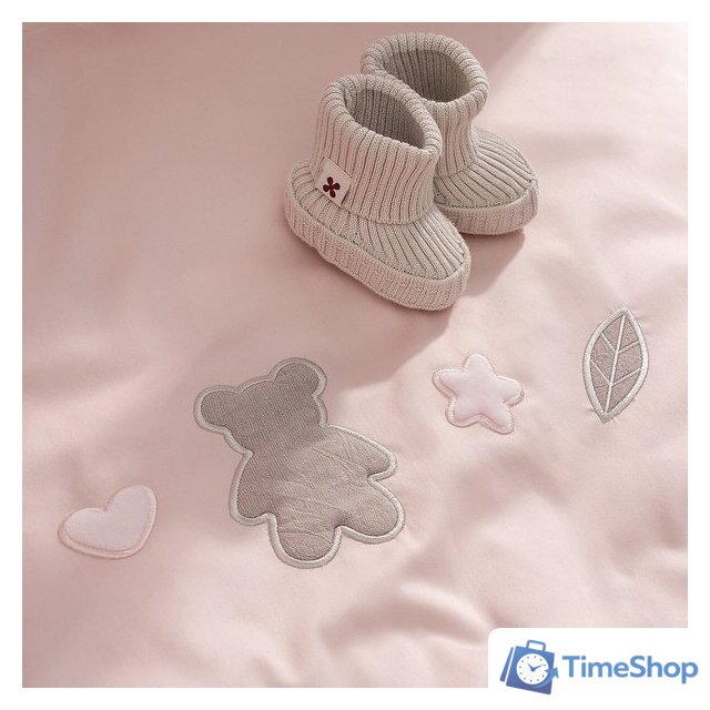 Детский комплект постельного белья Perina Teddy Sateen Collection ТДСК6-01.7 (розовый) - Изображение №10 — Интернет-магазин Time-Shop