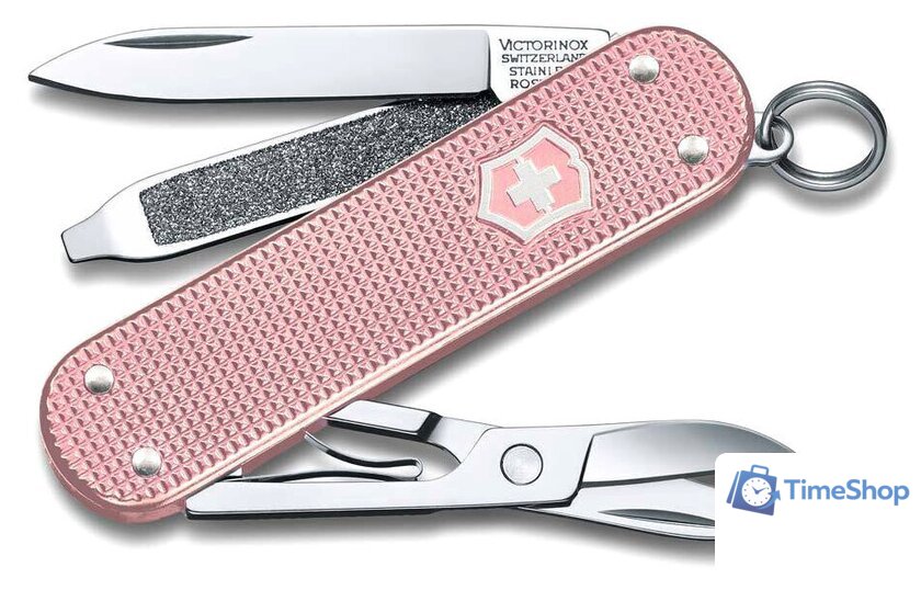Нож-брелок Victorinox Classic Cotton Candy 0.6221.252G (розовый) - Изображение №1 — Интернет-магазин Time-Shop