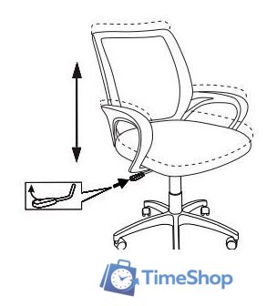 Офисное кресло Бюрократ CH-695NLT (зеленый TW-03 TW-30 сетка/ткань) - Изображение №10 — Интернет-магазин Time-Shop