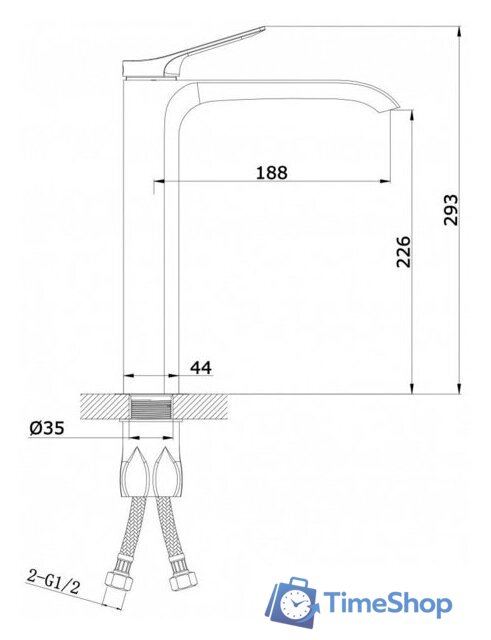 Смеситель Vieir V343512-F - Изображение №2 — Интернет-магазин Time-Shop