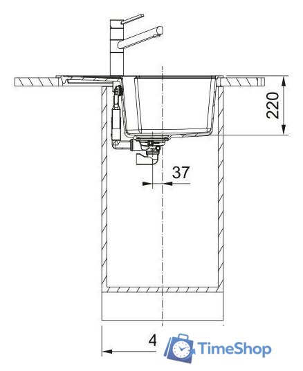 Кухонная мойка Franke Urban UBG 611-62 114.0687.263 (оникс) - Изображение №3 — Интернет-магазин Time-Shop