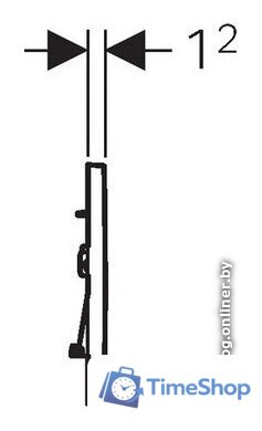 Панель смыва Geberit Sigma 30 115.883.KJ.1 (белый/глянцевый хром) - Изображение №3 — Интернет-магазин Time-Shop