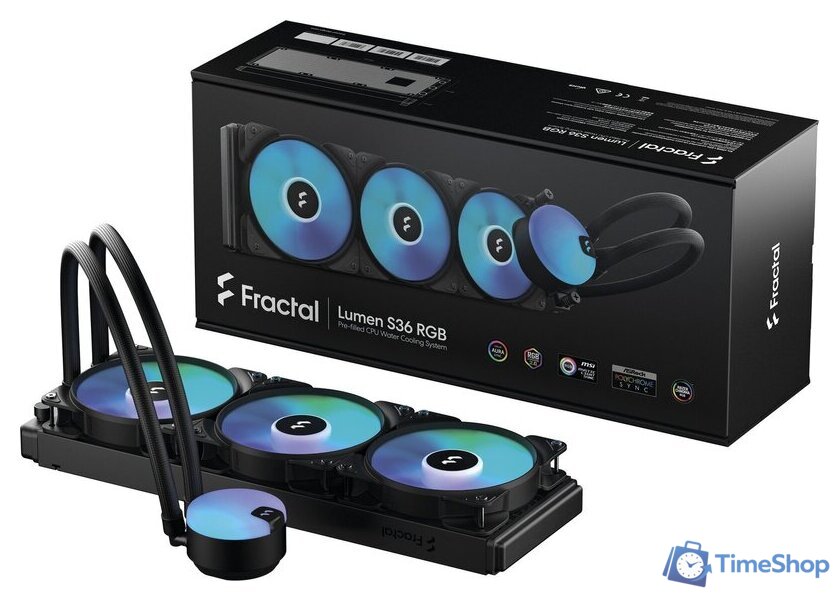 Система жидкостного охлаждения для процессора Fractal Design Lumen S36 RGB v2 FD-W-L1-S3612 - Изображение №2 — Интернет-магазин Time-Shop