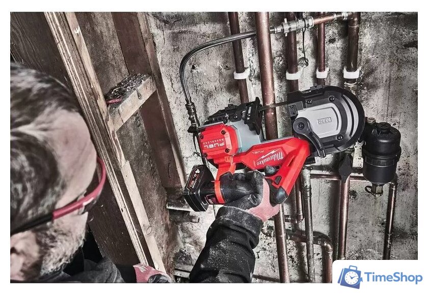 Ленточная пила Milwaukee Fuel M12 FBS64-402C 4933478441 (с 2-мя АКБ, кейс) - Изображение №6 — Интернет-магазин Time-Shop