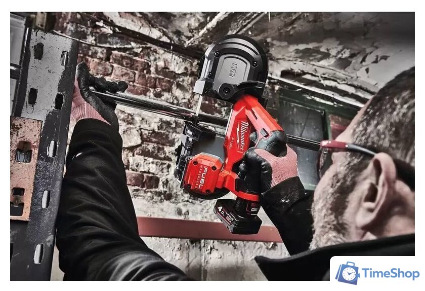 Ленточная пила Milwaukee Fuel M12 FBS64-402C 4933478441 (с 2-мя АКБ, кейс) - Изображение №2 — Интернет-магазин Time-Shop