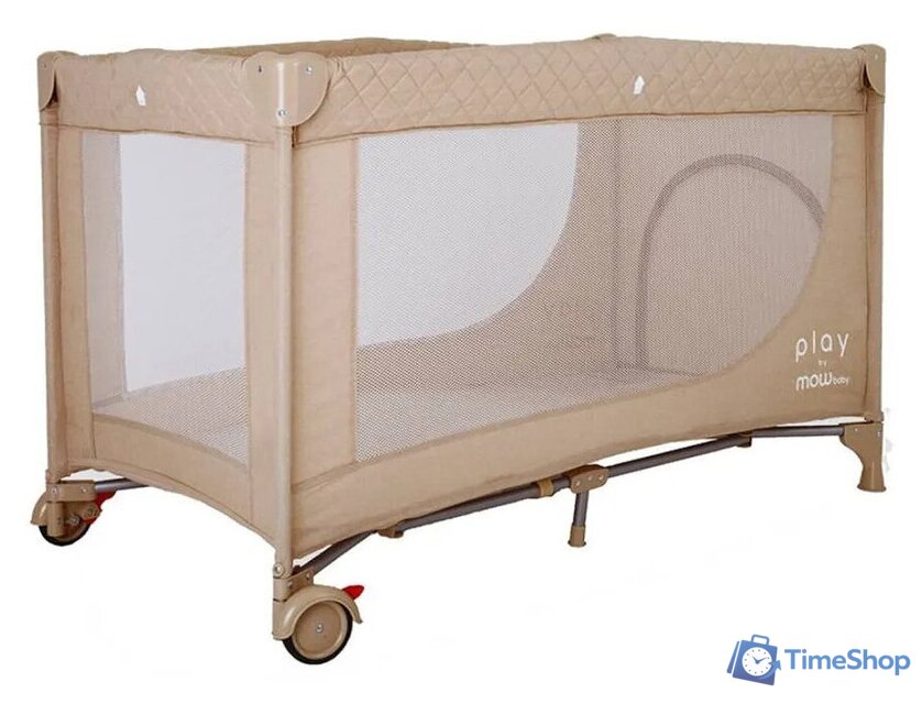 Манеж-кровать MOWbaby Play RP125 (бежевый) - Изображение №1 — Интернет-магазин Time-Shop