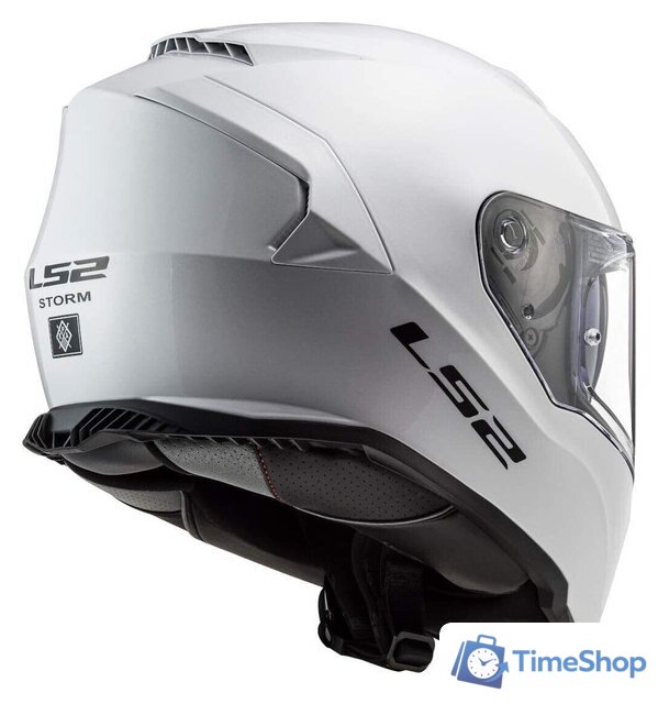 Мотошлем LS2 FF800 Storm Solid (XL, white) - Изображение №7 — Интернет-магазин Time-Shop