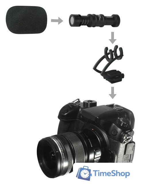 Проводной микрофон Comica CVM-VM10 II (черный) - Изображение №6 — Интернет-магазин Time-Shop