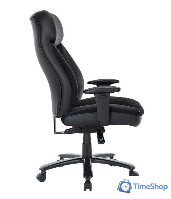 Офисное кресло CHAIRMAN CH414 (экокожа/ткань черный) - Изображение №3 — Интернет-магазин Time-Shop