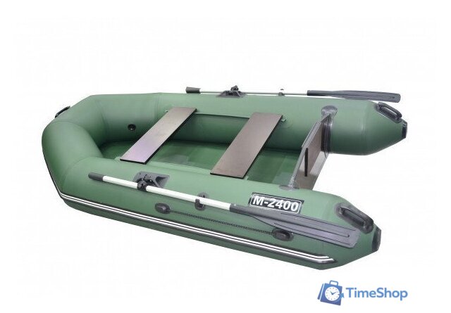 Моторно-гребная лодка Муссон 2400 (зеленый) - Изображение №3 — Интернет-магазин Time-Shop
