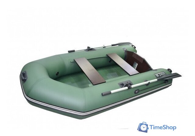 Моторно-гребная лодка Муссон 2400 (зеленый) - Изображение №2 — Интернет-магазин Time-Shop
