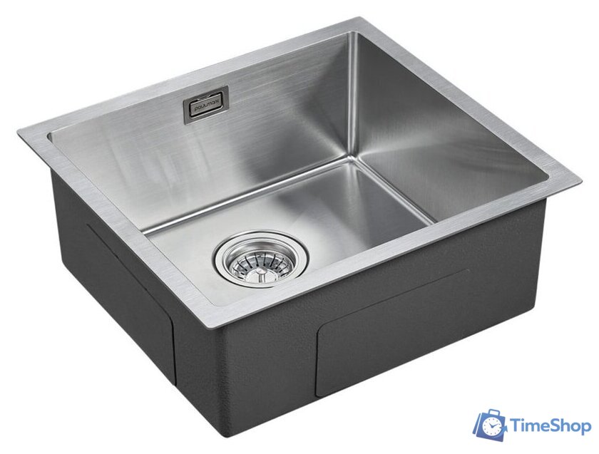 Кухонная мойка Paulmark Aller 48 Uni PM804844-BS (стальной/брашированная сталь) - Изображение №2 — Интернет-магазин Time-Shop