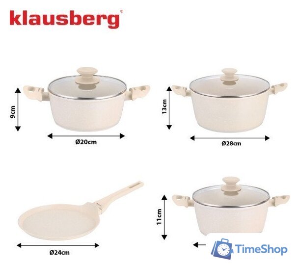 Набор кастрюль Klausberg KB-7963 - Изображение №6 — Интернет-магазин Time-Shop