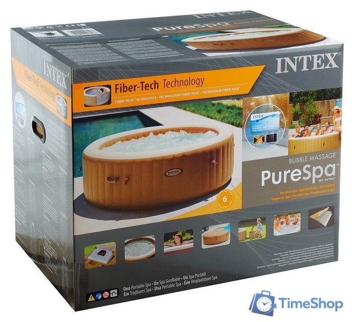 Надувной бассейн Intex Pure Spa Bubble Massage 28428 (216x71) с джакузи - Изображение №3 — Интернет-магазин Time-Shop
