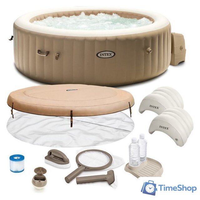 Надувной бассейн Intex Pure Spa Bubble Massage 28428 (216x71) с джакузи - Изображение №2 — Интернет-магазин Time-Shop
